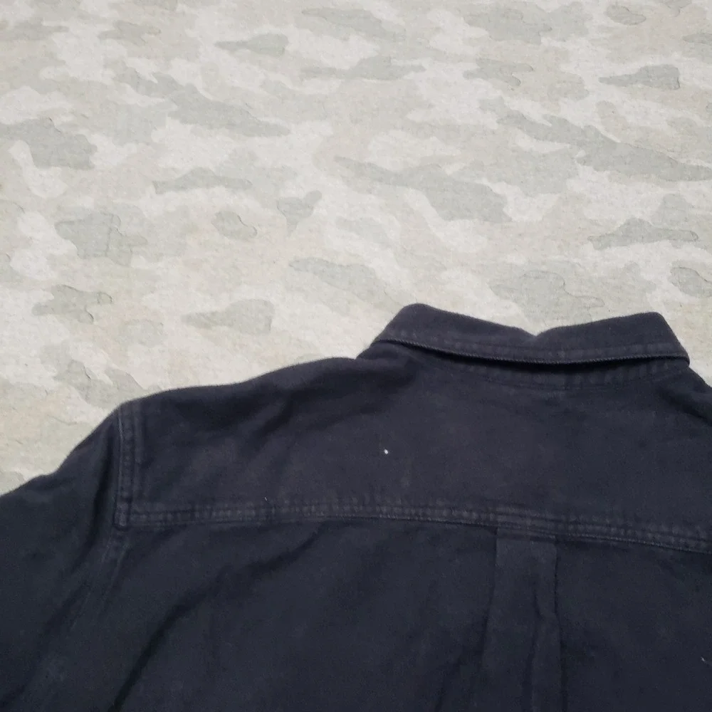 the North Face Shirt Mens 2XL Blue Pockets Long Sleeve Button-Up Chamois Outdoor